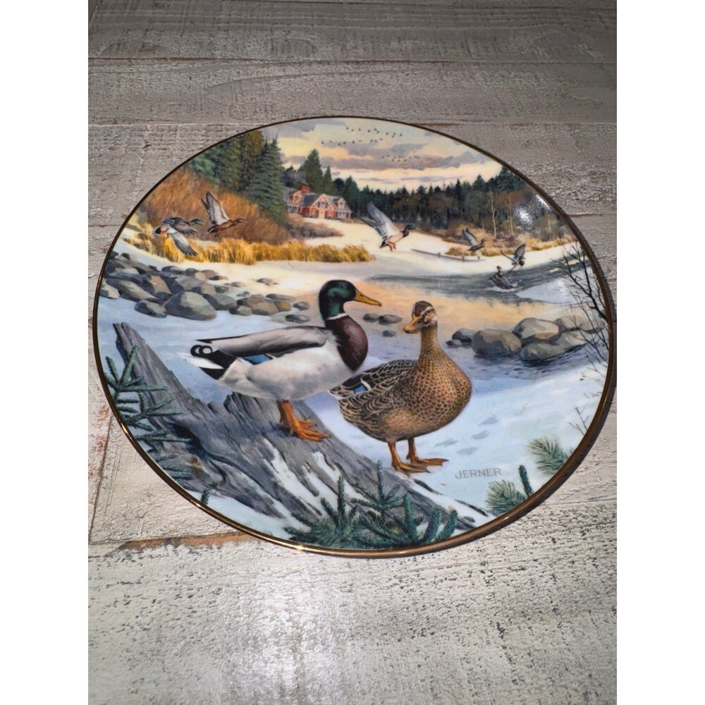 Vintage Collectable Knowles The Mallard Collector Plate Fine China Limited Ed